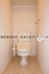 落ち着いた色調のトイレです