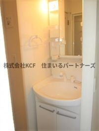 スペースが確保できる洗面所です