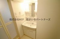 スペースが確保できる洗面所です