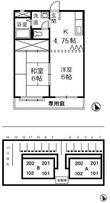 LMメゾン　A棟の間取図
