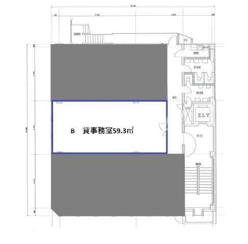 拡大写真:岡山市北区石関町 7F Bの間取り