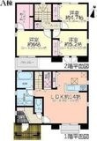Alla moda Fujimi A棟の間取図