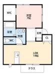 南ガーデンハウスW棟の間取図
