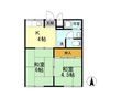 レスト北新川 A棟の間取図