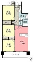 リコット刈谷駅東Ⅱの間取図