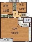 マンションCat’s eyeの間取図