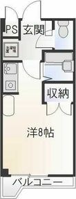 写真:グランデュール56 5階510の間取図