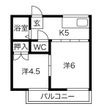ダイキョウラオムの間取図