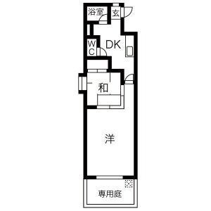 拡大写真:新日ビル豊明マンション 1階101の間取り