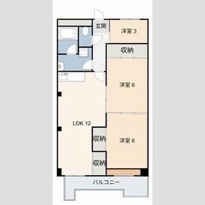 拡大写真:第2大嶽ビル 8階804の間取り