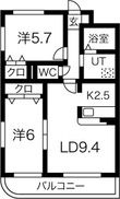 プリミエール山敷230の間取図