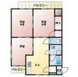 ピュアライフ長草Aの間取図