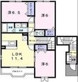 サンパティークDの間取図