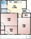 佃マンションBの間取図
