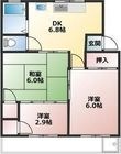 佃マンションBの間取図
