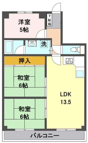 拡大写真:真栄マンション刈谷 9階902の間取り