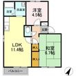 アペックス日進 D棟の間取図