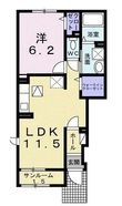 プルミエール 吉浜Ⅱの間取図