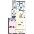 ミモザBの間取図
