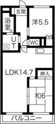 メルベーユ二村台の間取図