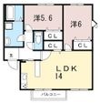 サニーハウスBの間取図