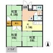 レスト北新川 B棟の間取図