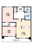 サンコートHITOTSUGIの間取図