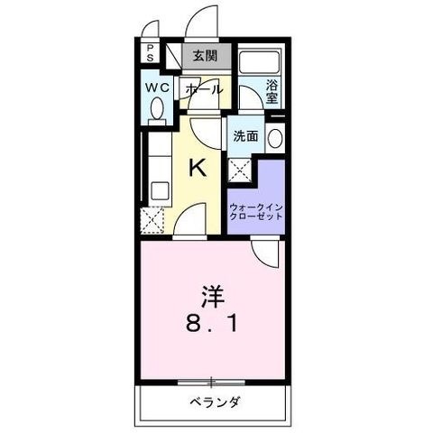 拡大写真:シンシア 3階306の間取り