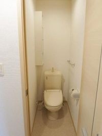 落ち着いた色調のトイレです