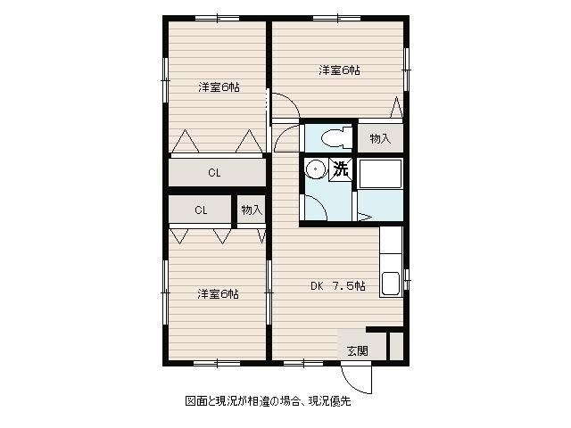 拡大写真:岡崎市庄司田1丁目 1階1の間取り