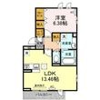 岡崎市矢作町字土井城の間取図