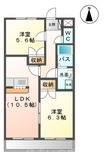 写真：岡崎市松橋町１丁目 2階205の間取図