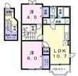 西尾市米津町野寺道の間取図
