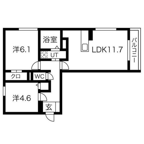 拡大写真:明石市大久保町 大窪 1階101の間取り