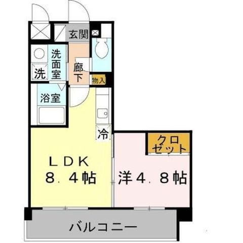 拡大写真:尼崎市小中島2丁目 1階101の間取り