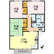 川西市新田2丁目の間取図