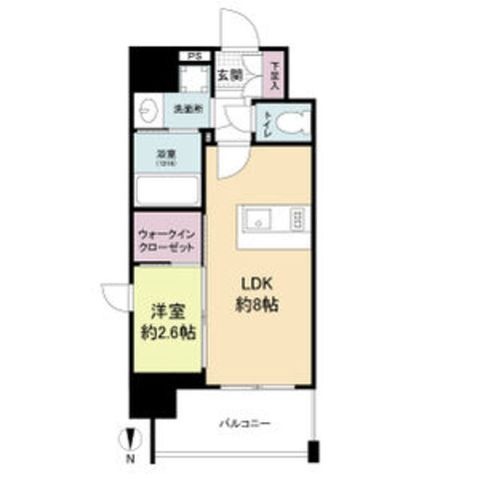 拡大写真：神戸市灘区倉石通２丁目 5階501の間取り