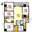 西宮市神楽町の間取図