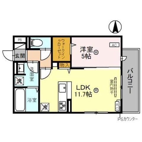 拡大写真:神戸市中央区籠池通3丁目 1階102の間取り