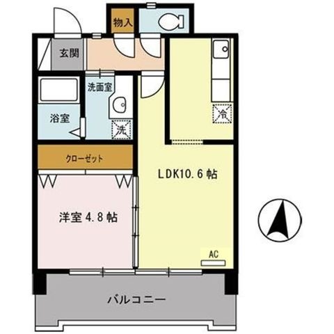 拡大写真:尼崎市南武庫之荘6丁目 2階202の間取り