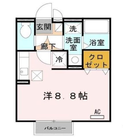 拡大写真:川西市下加茂1丁目 1階102の間取り