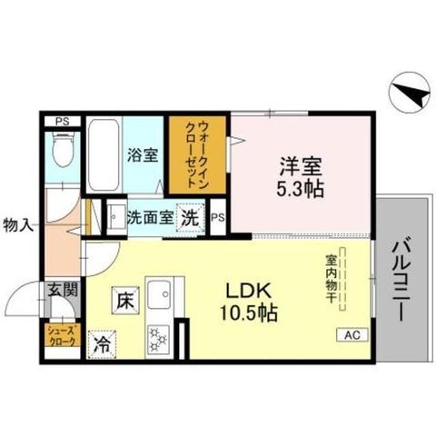 拡大写真:神戸市長田区大塚町4丁目 1階101の間取り