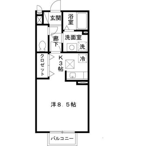拡大写真:神戸市北区鈴蘭台西町1丁目 1階103の間取り