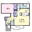 川西市東畦野3丁目の間取図