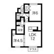 神戸市北区道場町　日下部の間取図
