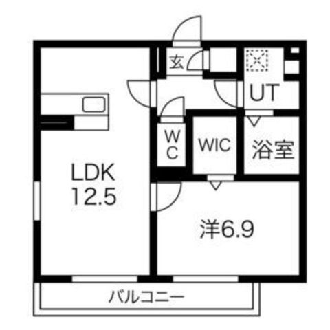拡大写真:西宮市樋之池町 2階203の間取り