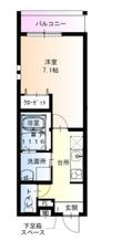 尼崎市南武庫之荘７丁目の間取図