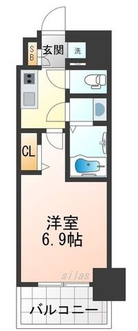 拡大写真:尼崎市宮内町1丁目 11階1111の間取り