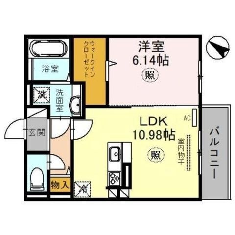 拡大写真:神戸市兵庫区兵庫町1丁目 3階301の間取り