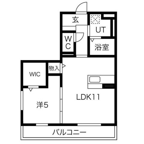 拡大写真:尼崎市椎堂1丁目 2階201の間取り